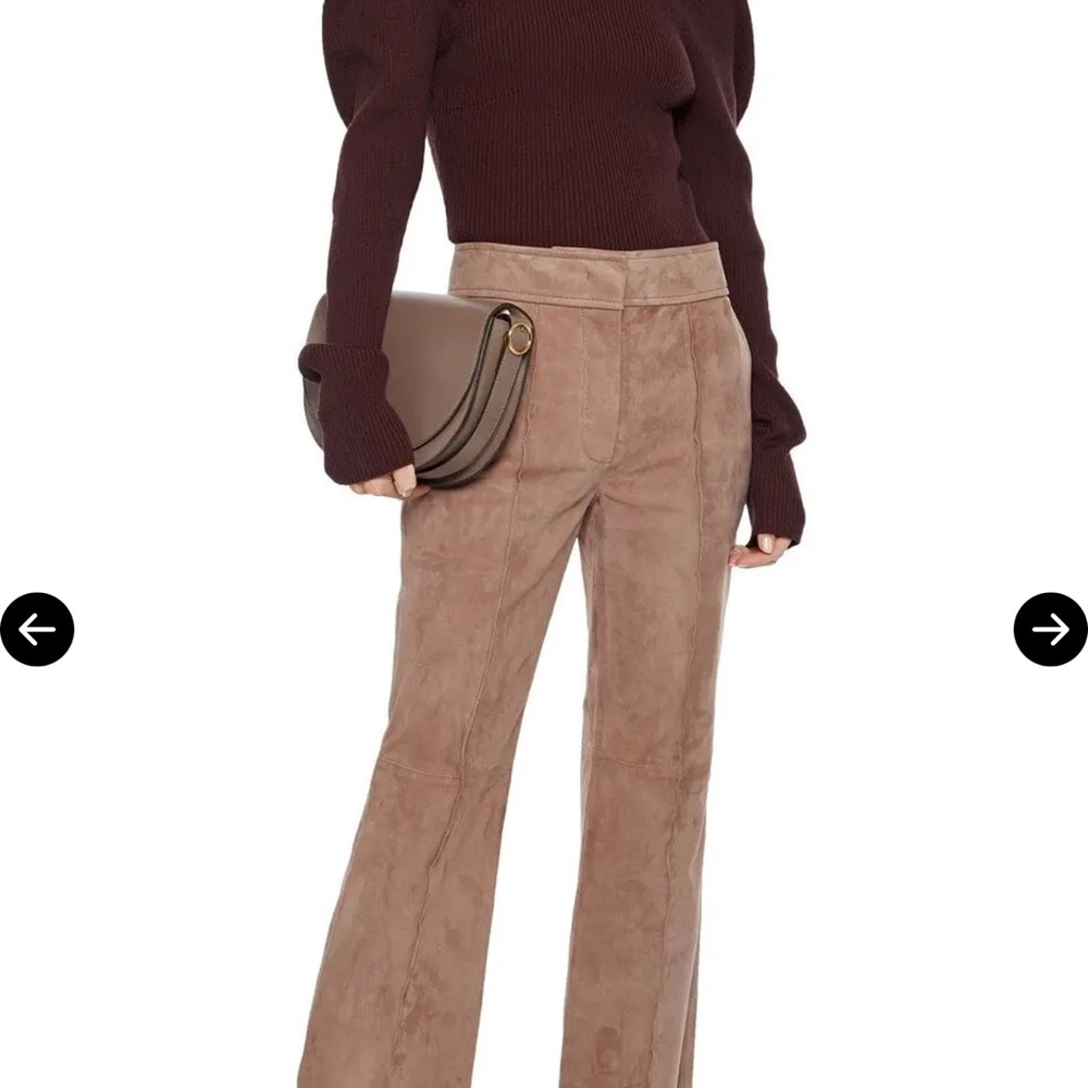 Joseph 100% Lambskin Suede Pants